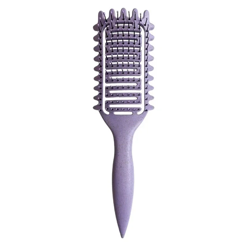 Curl Define Styling Brush - Hollow Detangling Hair Comb for Wet & Curly Hair Shaping