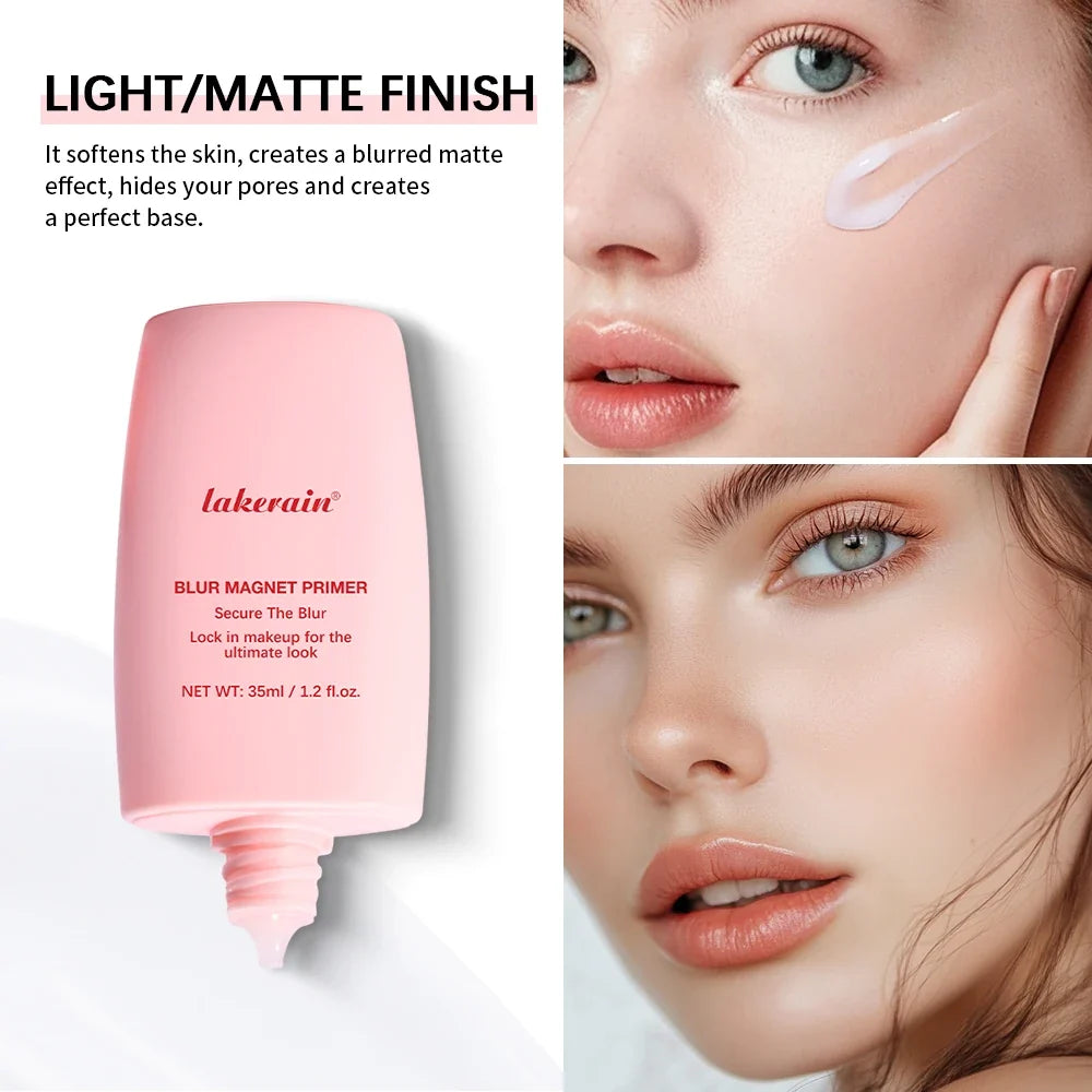 Lakerain Blur Magnet Primer - Matte Moisturizing Makeup Base for Smooth Skin Finish