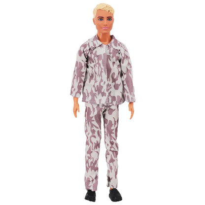 1/6 Boyfriend Doll Clothes Set — High-Quality Sparkling Top & Pants with Wool Hat for Ken Dolls