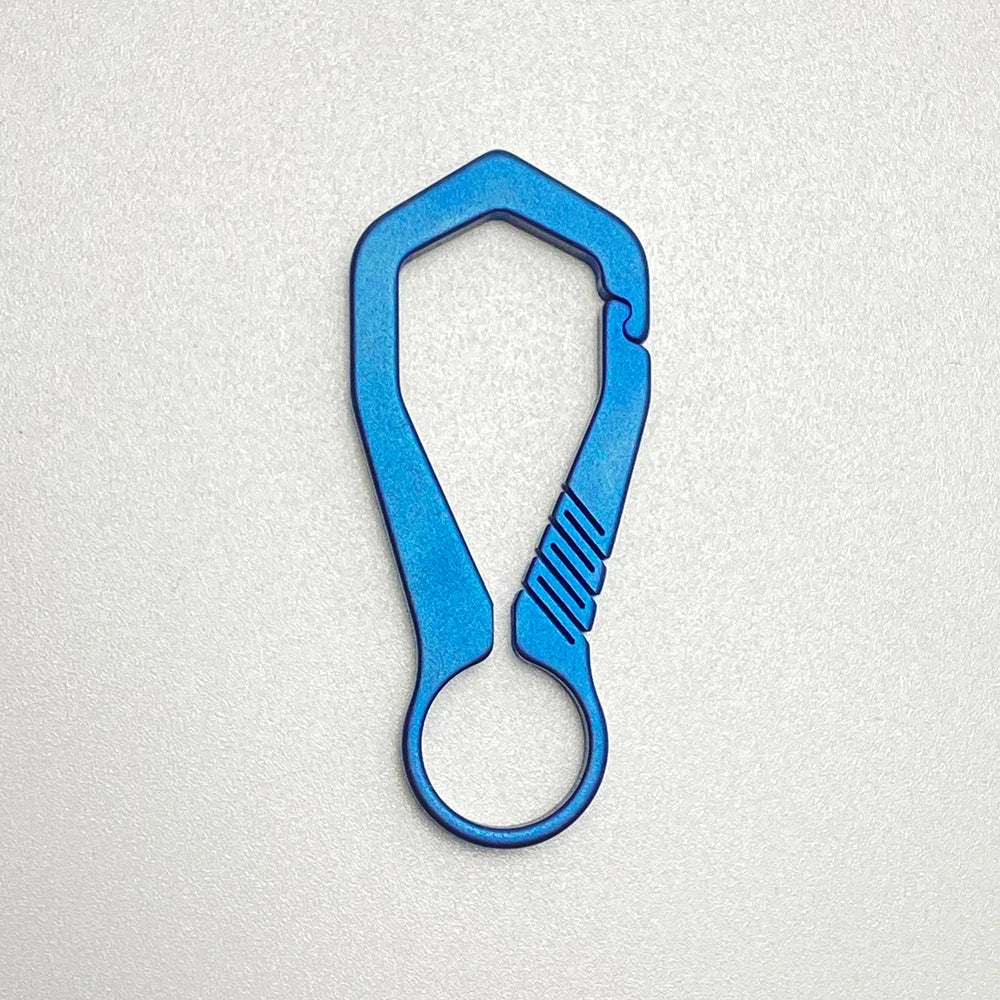 Titanium Key Chain - Lightweight Men’s EDC Quickdraw Carabiner Buckle Key Ring Outdoor Tool