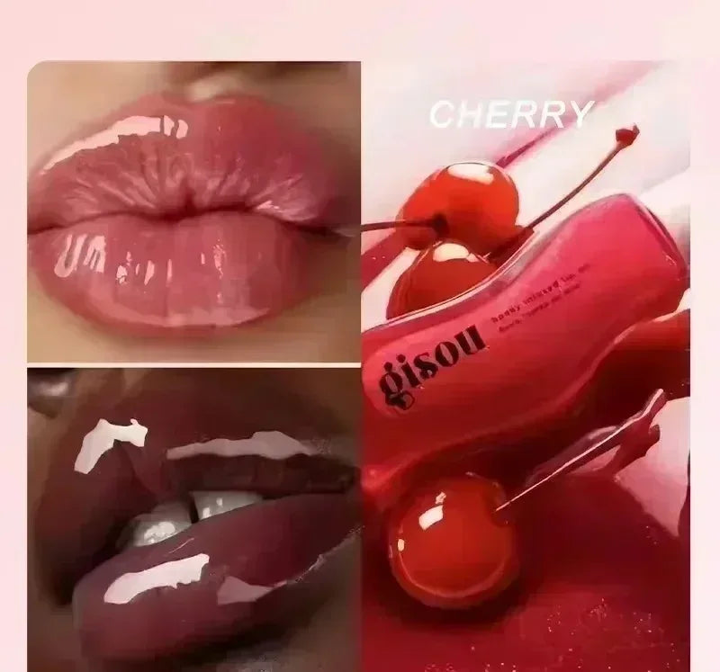 Gisou Autumn/Winter Limited Edition Lip Oil Gloss — Long-Lasting Moisturizing, Plumping & Exfoliating Milky Mocha Lip Care