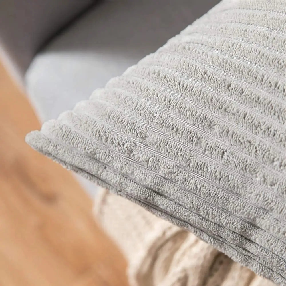 Striped Corduroy Body Pillow Cover - Plush Long Cushion Case for 50x70/50x100/50x120CM Bedding & Home Comfort