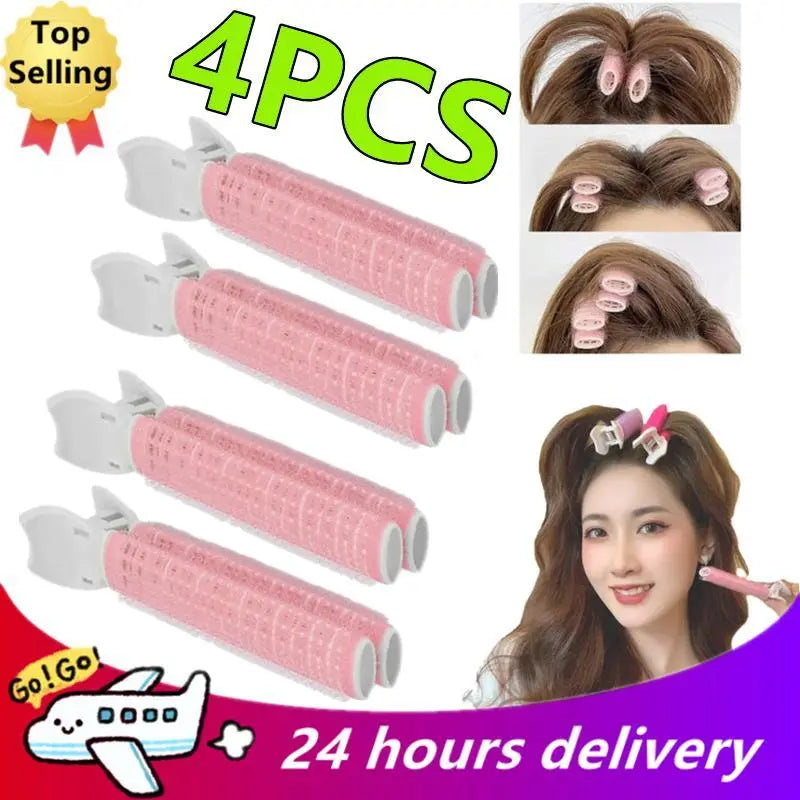 Korean Fluffy Hair Root Clip - Geometric Exquisite Hairpin for Curling Bangs, Fixed Shape Hair Accessories, Perm Iron, 4/2/1PC
