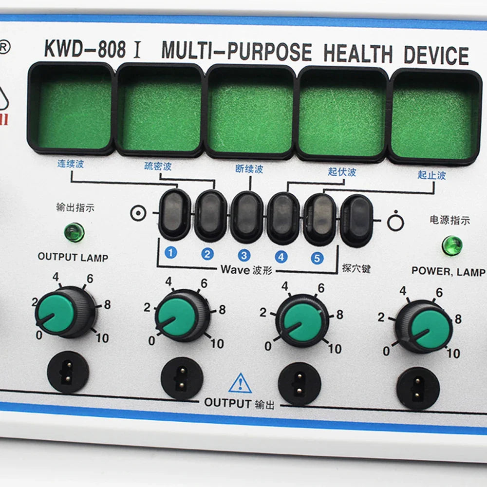 Electric Acupuncture Stimulator Machine — 6-Channel Digital Electro Therapy Massager with Patch Care Kit
