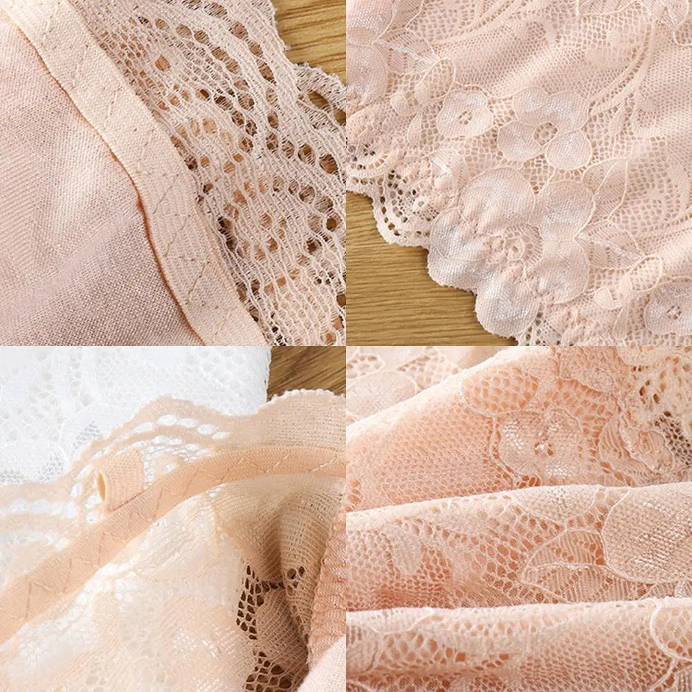 Women’s Strapless Lace Tube Top Bra – Breathable Seamless Crop Bralette, Invisible Support Underwear for Summer Comfort