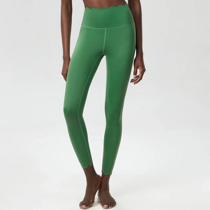 Women’s High Waist Sports Leggings – Solid Color Soft Yoga Pants & Breathable Gym Tights