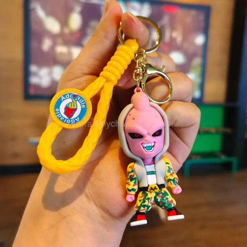 Dragon Ball Z Keychain – Super Saiyan Goku, Bulma, Broly, Piccolo & Majin Buu Car Pendant Toy Gift for Kids