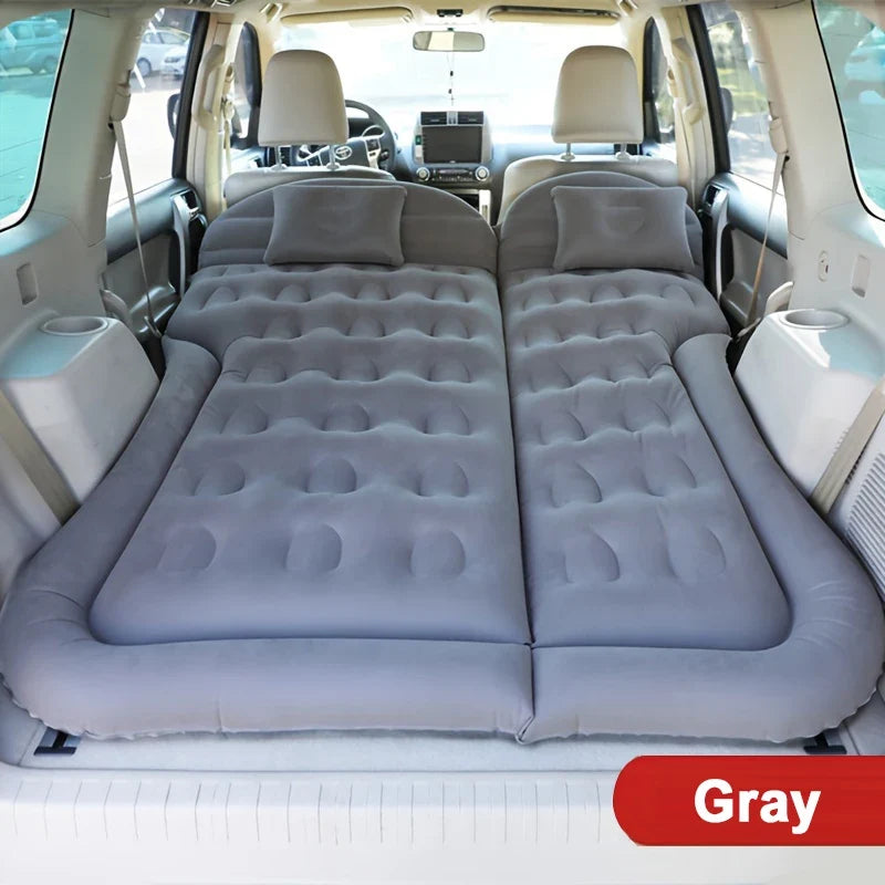 Universal Car Inflatable Travel Mattress - Back Seat Sleeping Bed with Pillow for Camping & Outdoor Comfort