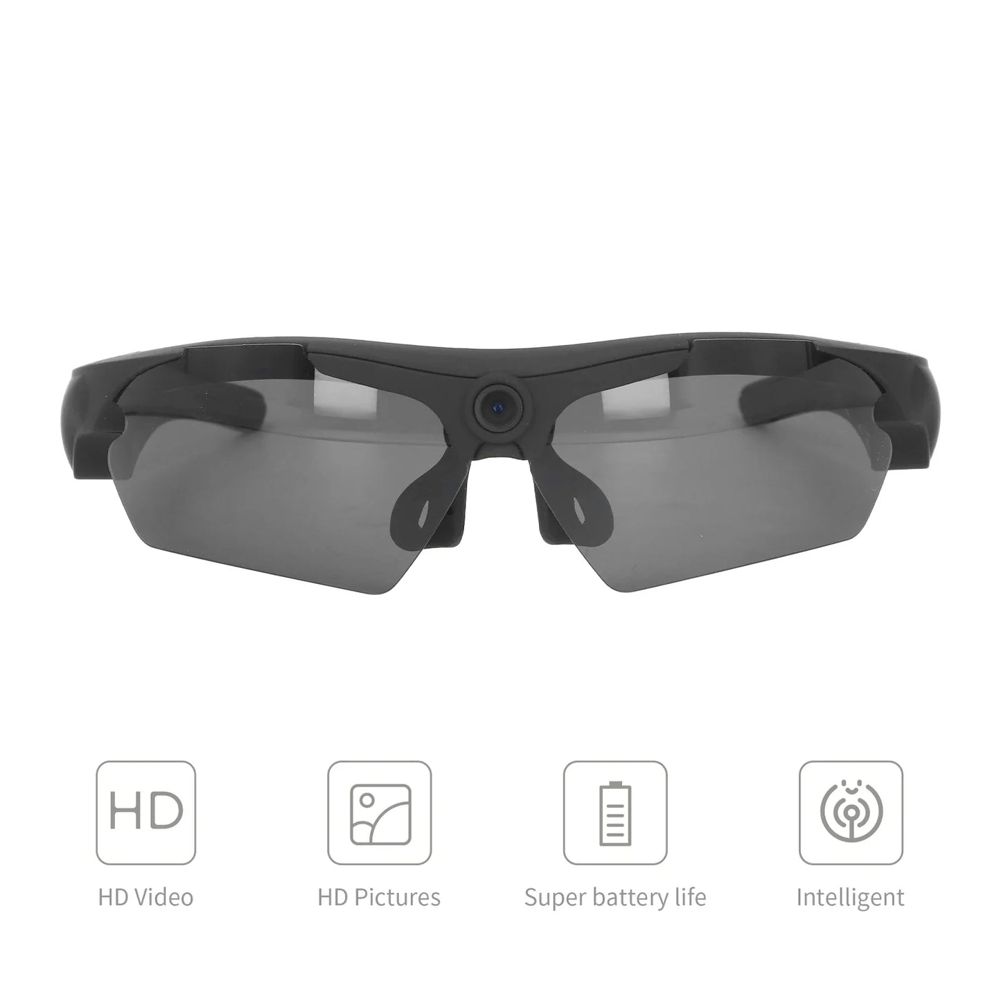 1080P HD Camera Glasses Sunglasses — Video Recording Glasses for Cycling, Driving, Hiking, Fishing & Hunting