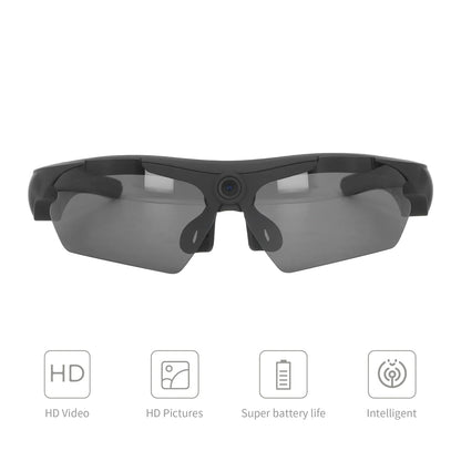 1080P HD Camera Glasses Sunglasses — Video Recording Glasses for Cycling, Driving, Hiking, Fishing & Hunting