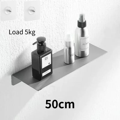 Floating Bathroom Shelves - No-Drill Wall Storage Rack & Home Organizer for Bathroom, Kitchen & Toilet