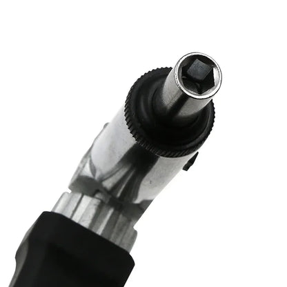 Multi-Function Ratchet Screwdriver – 0-180° Adjustable Angle, Left/Right Turn, 1/4 Inch Hex Interface
