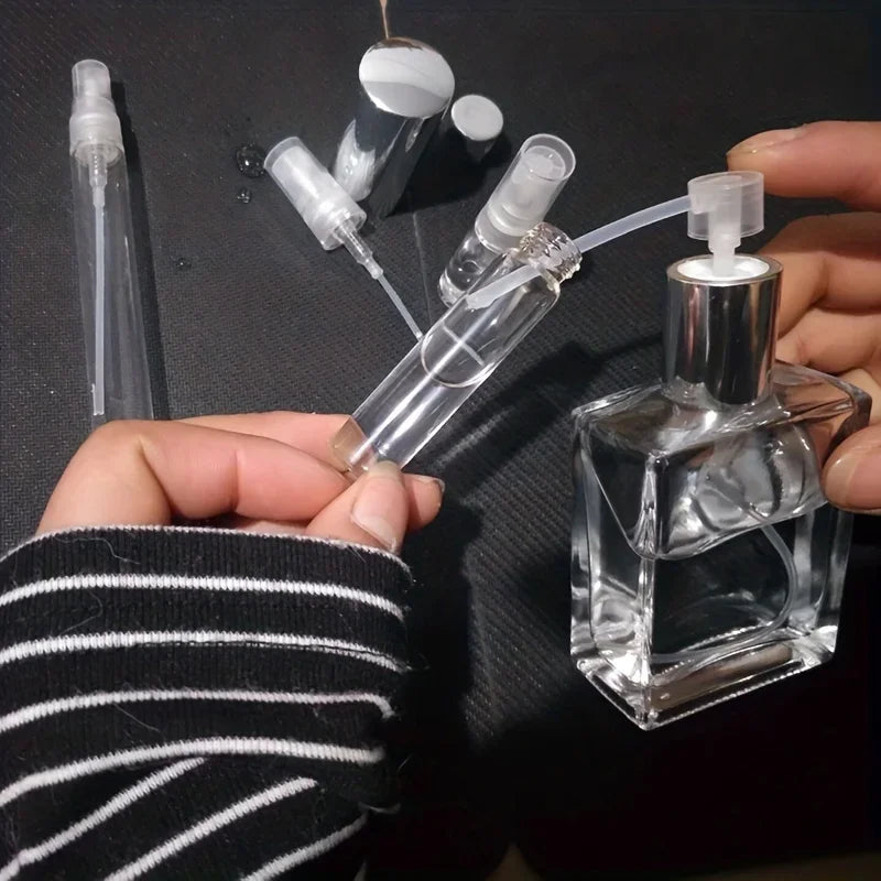 10/30/50PCS Perfume Refill Funnels & Pump – Portable Cosmetic Sprayer Dispenser for Bottle Filling
