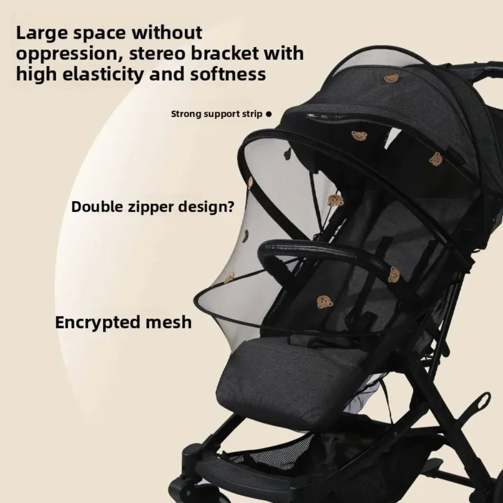 Baby Stroller Mosquito Net Cover - Breathable Mesh Insect Protection for Kids