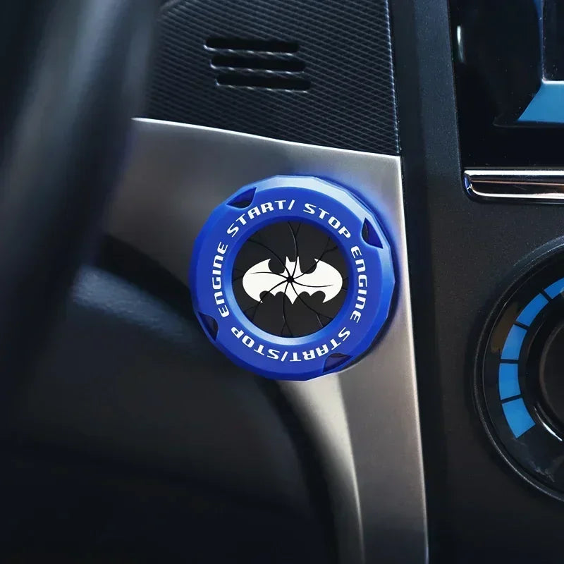 Car One-Key Start/Stop Button Cover – Engine Ignition Protective Sticker for Car & Motorcycle Interior Decoration