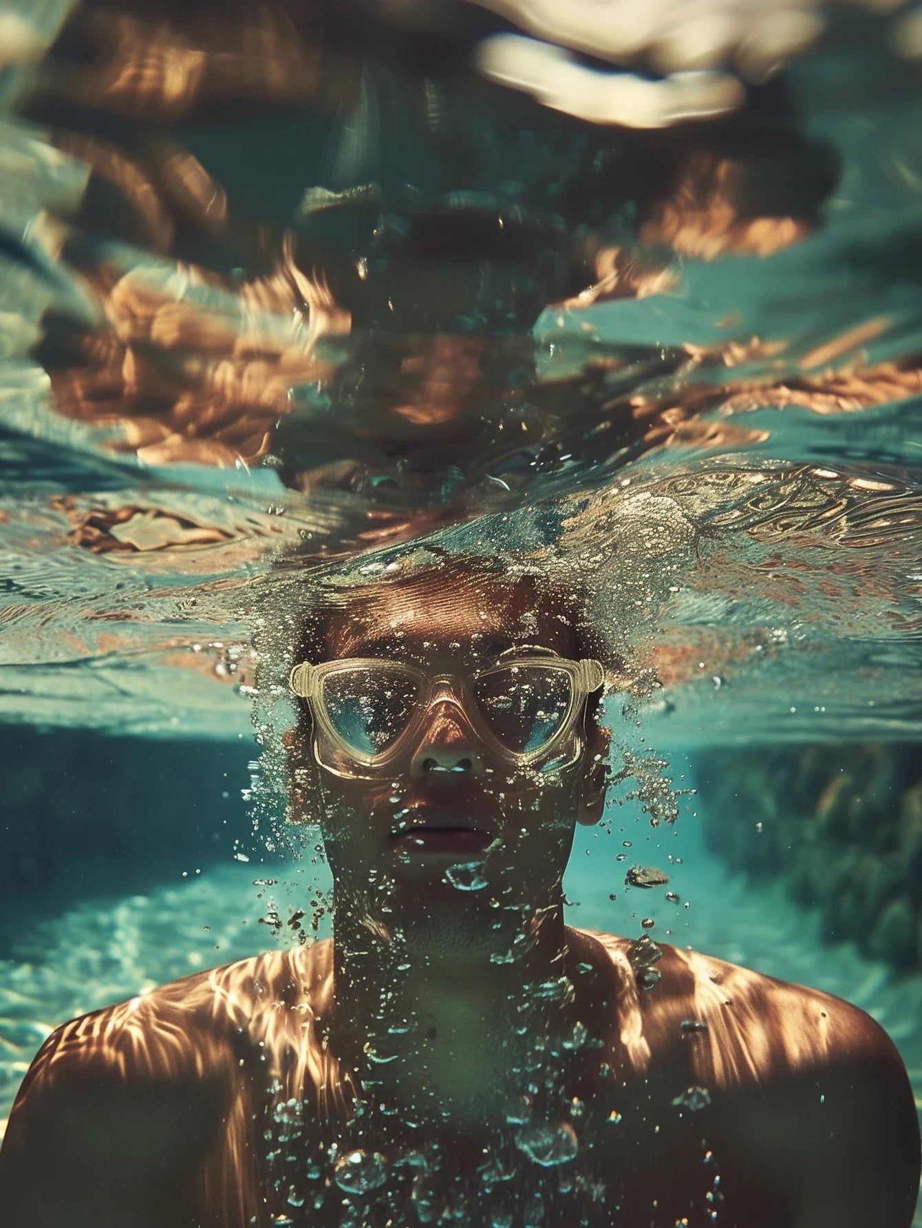 Seasprint Swimming Goggles - Anti-Fog UV Protection Waterproof Adjustable Silicone Swim Glasses
