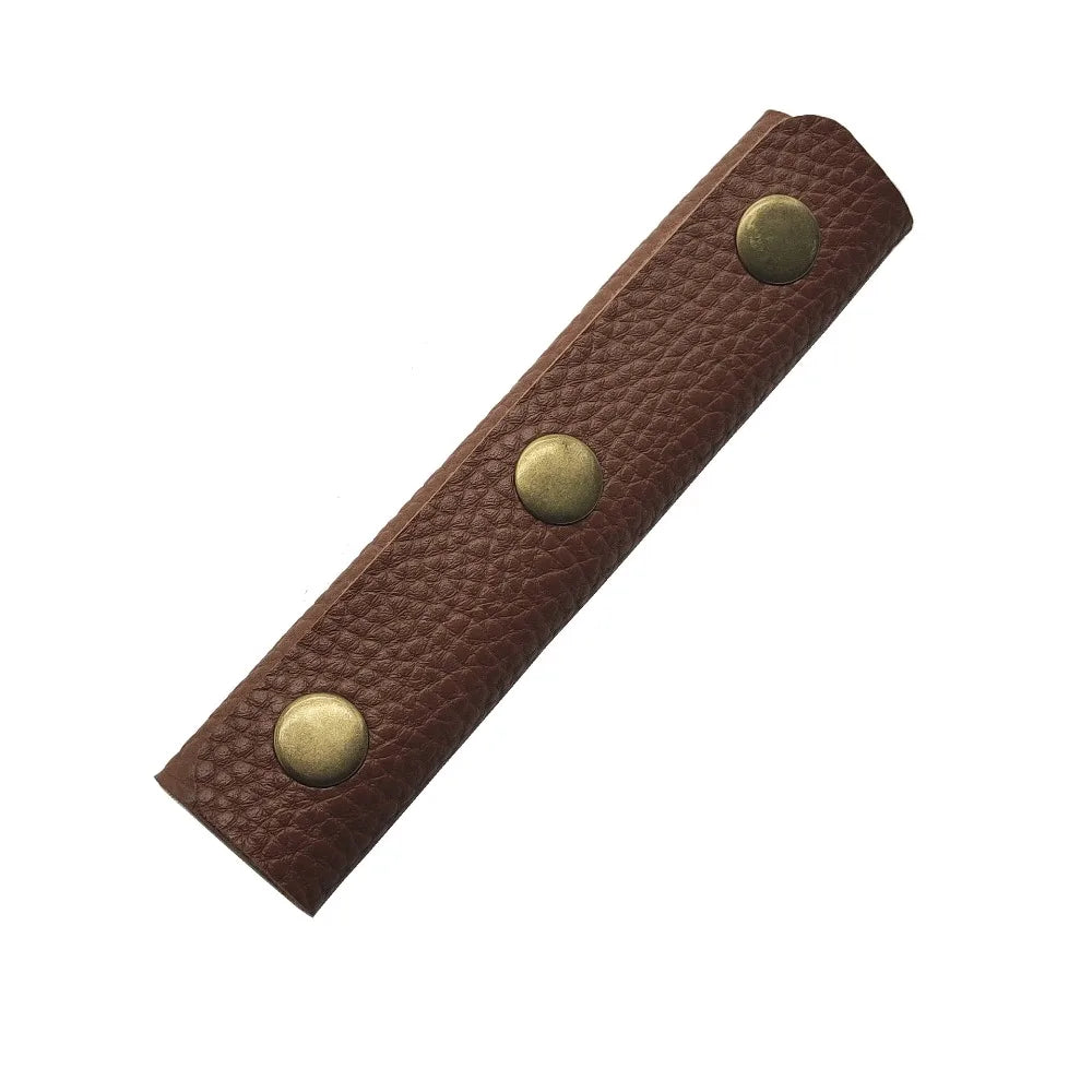 Soft Luggage Shoulder Strap Pad - Protective Leather Grip Cover for Suitcase, Stroller & Travel Bags