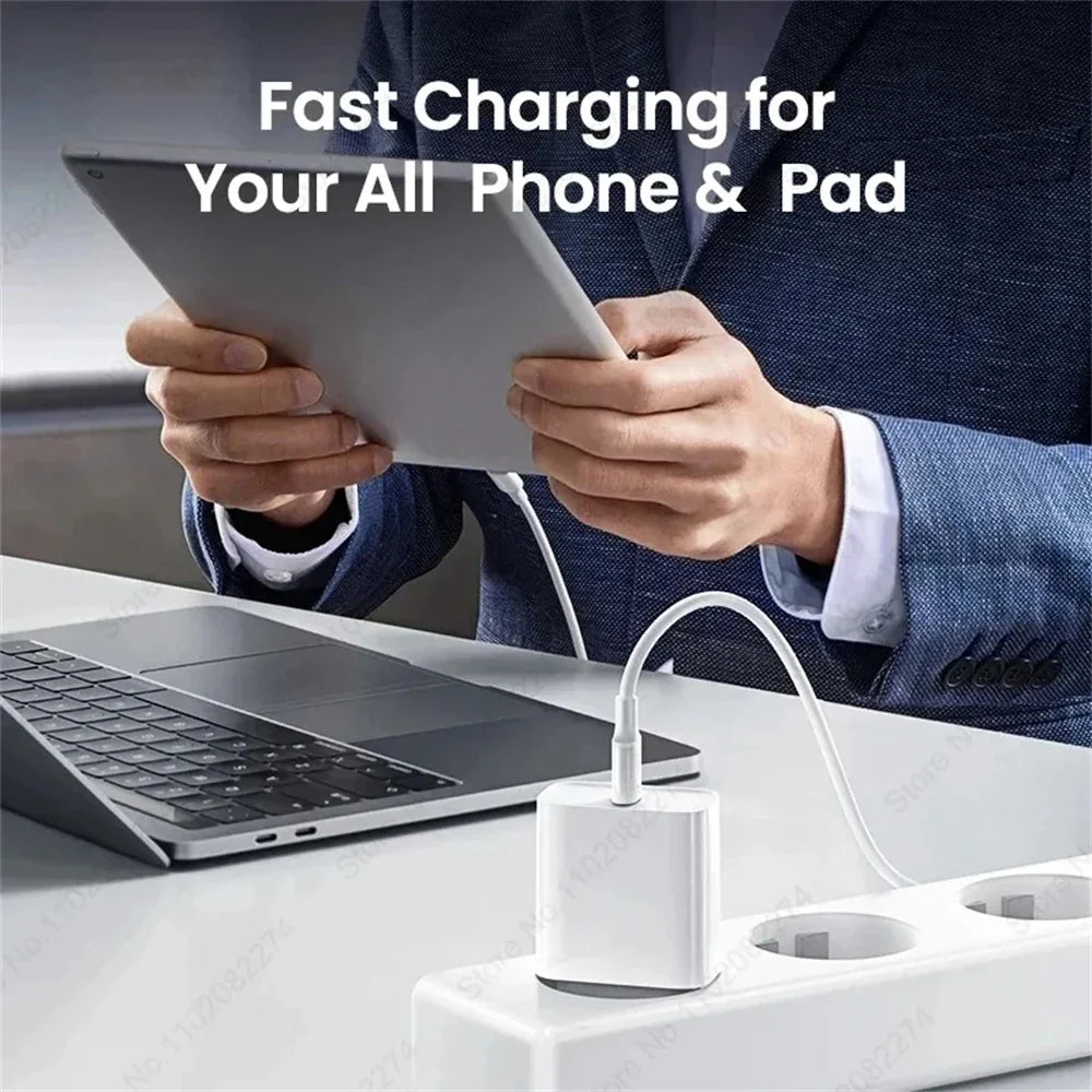 PD 40W Fast Charger - USB-C Charging Cable for iPhone 16/15/14/13/12/11 Pro Max, Plus & iPad Air