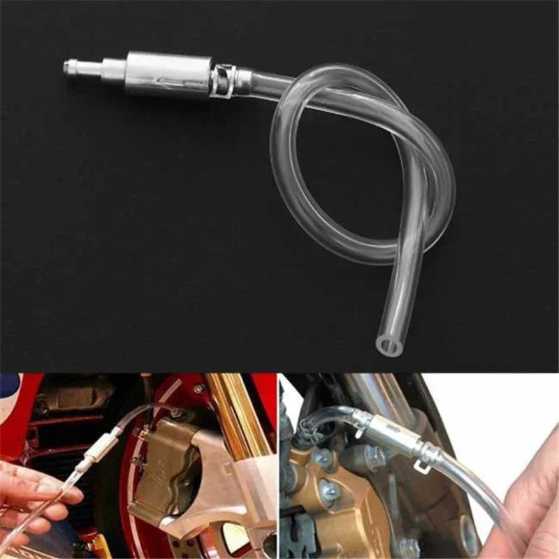 Car Hydraulic Clutch & Brake Bleeder Kit – One-Way Valve Hose Adapter Tool for Auto Fluid Bleeding