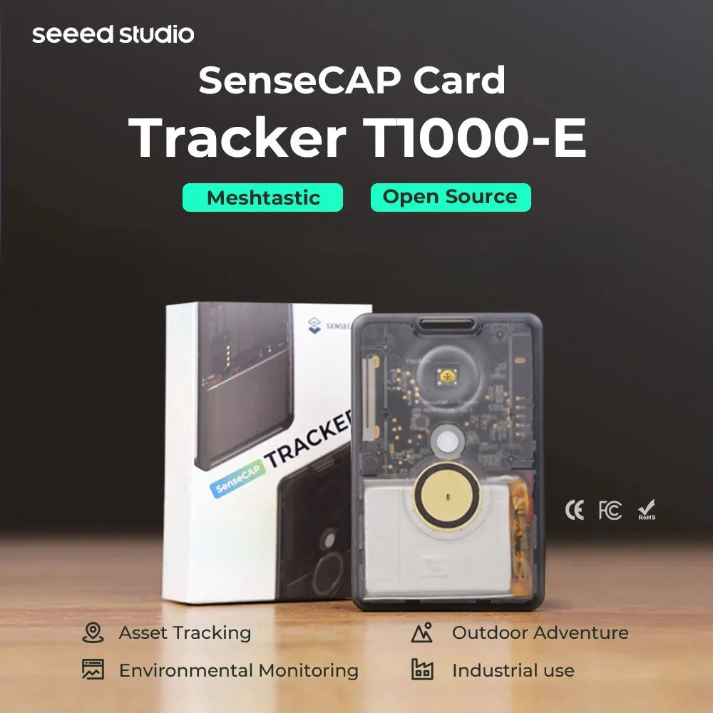 Sensecap T1000 E Meshtastic Tracker — LR1110 GPS with nRF52840, AG3335, IP65 Waterproof, Indoor & Outdoor Motion Sensor