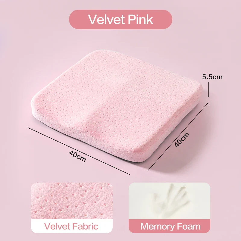 Ergonomic Memory Foam Seat Cushion for Office & Car - Anti-Hemorrhoid Tailbone Pillow for Comfort