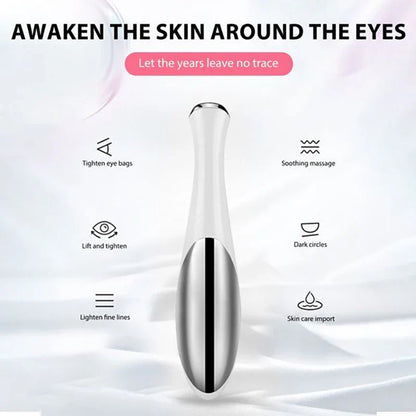 Portable Electric Eye Massage Pen – Lightweight Facial & Eye Care Device with Dry Battery Power