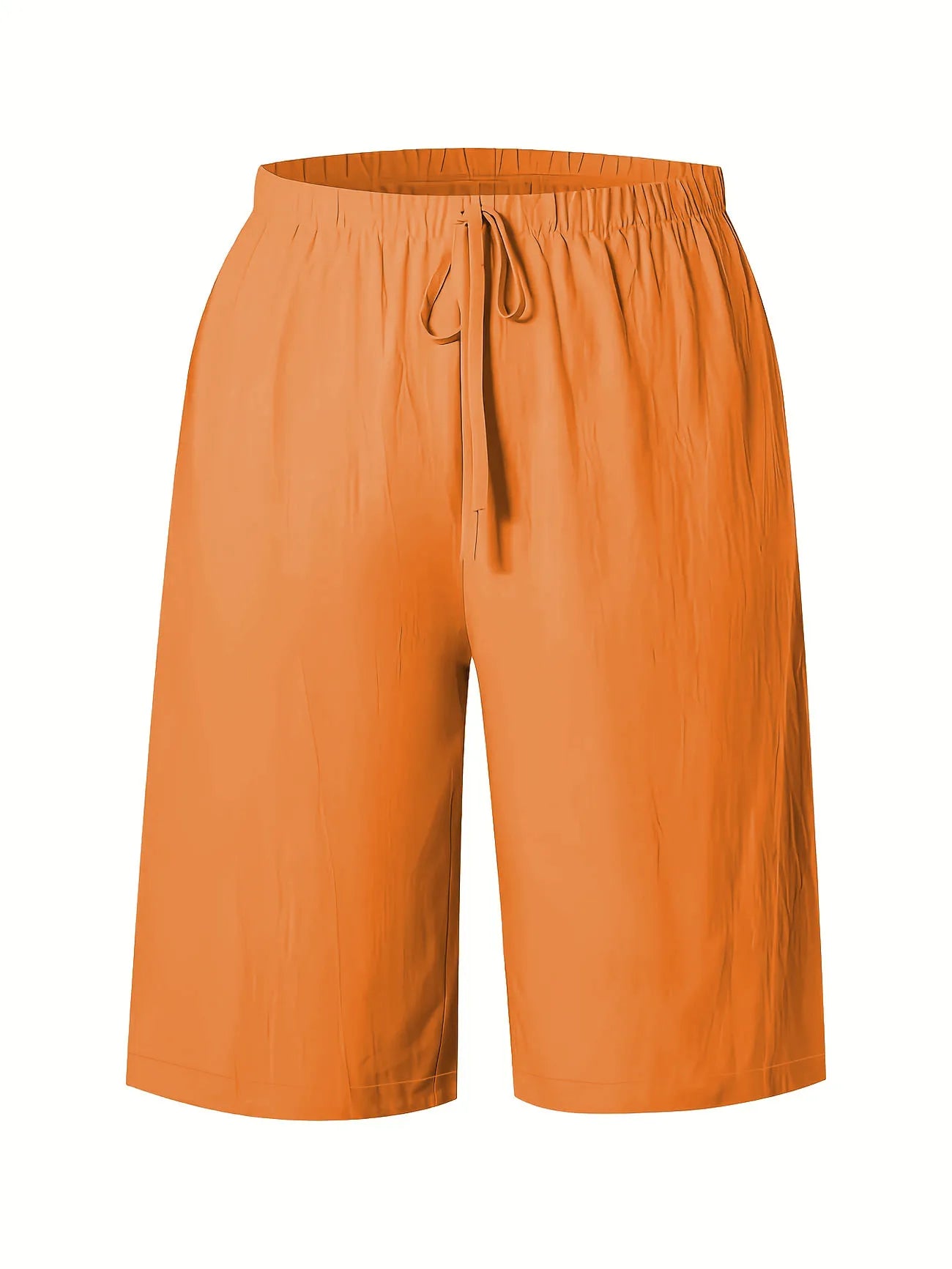 Women's 5-Inch Bermuda Shorts - High Waist Loose Fit Casual Summer Solid Color Shorts