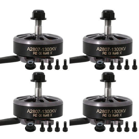 4PCS Angel A2807 KV1300/1500/1700 Brushless CW Motors – 6S/5S/4S for 7-inch Long Range FPV Drones