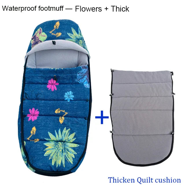 Universal Stroller Footmuff – Windproof, Waterproof & Thermal Warm, Compatible with YOYO & Bugaboo Strollers