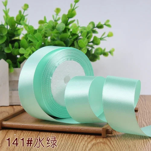 Silk Satin Ribbon Roll - 22M Craft Ribbon for DIY Bows Gift Wrapping Wedding Party Decorations in 6mm to 50mm Sizes