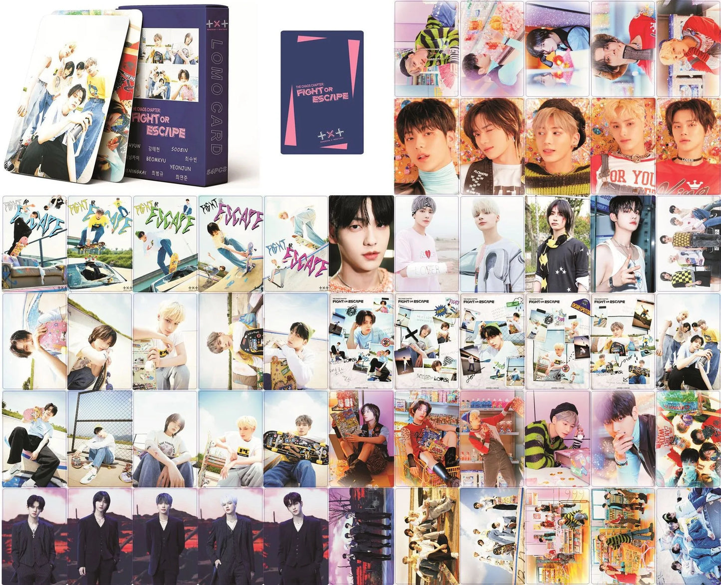 55PCS Kpop Boy Group Lomo Cards - "7TH YEAR" Album Photo Cards Fan Gift Collection