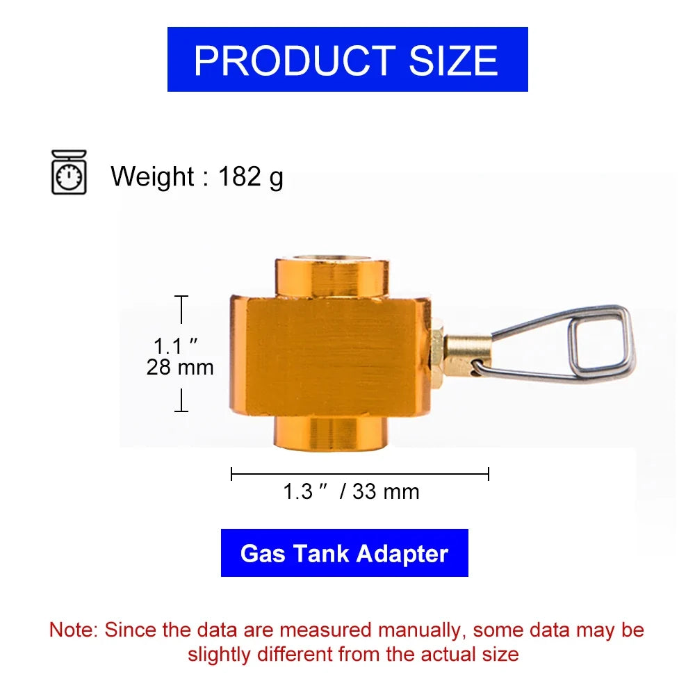 Widesea Camping Stove Propane Refill Adapter - LPG Butane Gas Filling Saver for Camping Stoves & Cylinders