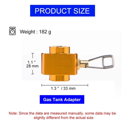 Widesea Camping Stove Propane Refill Adapter - LPG Butane Gas Filling Saver for Camping Stoves & Cylinders