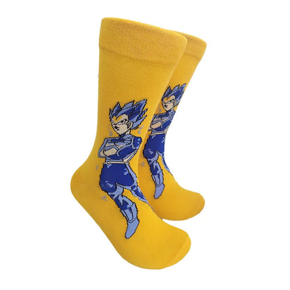 Men’s Anime Dragon Ball Socks - Harajuku Hip Hop Cosplay Fashion Funny Crew Socks