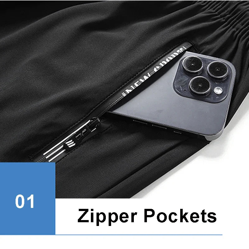Men's Summer Beach Shorts – Quick-Drying, Breathable Elastic Fitness & Running Casual Shorts
