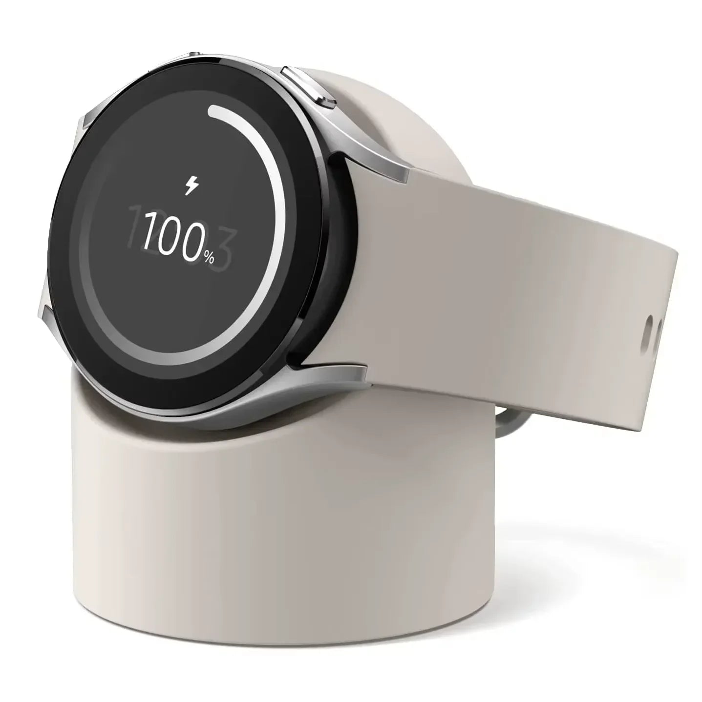 Samsung Galaxy Watch Charger Stand – Silicone Charging Dock Compatible with Galaxy Watch 3, 4, 5 Pro, 6 & Watch 7 Base Holder
