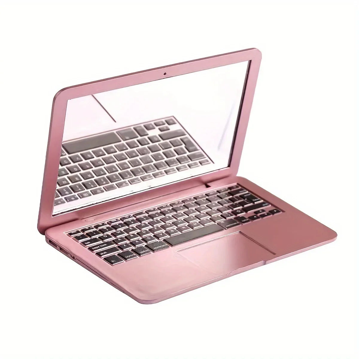 Mini Computer-Shaped Makeup Mirror - Portable Folding Pocket Mirror for Travel & Daily Touch-Ups