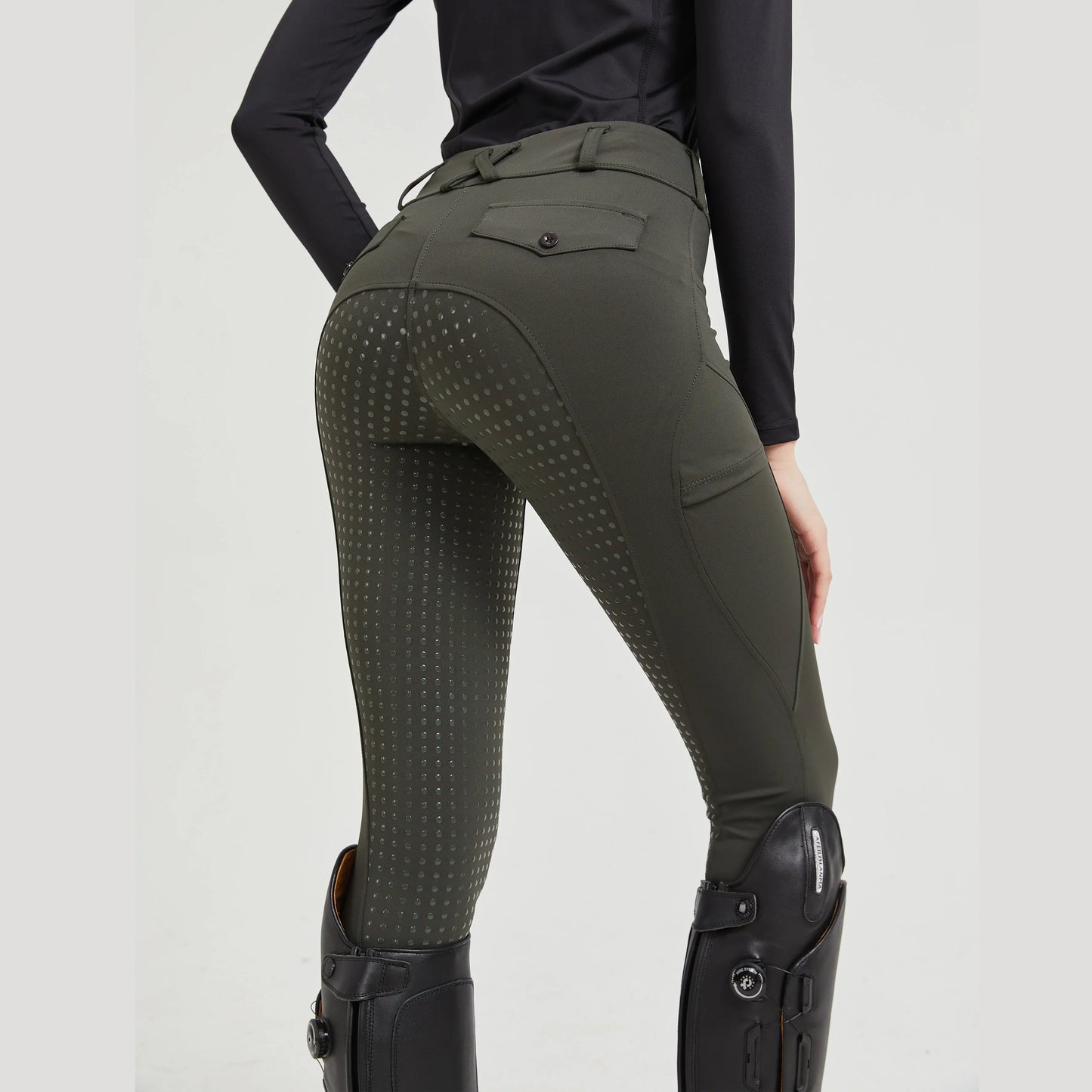 Professional Equestrian Riding Pants — Silicone Anti-Slip, Quick-Dry, Tight-Fit Sports & Cycling Trousers for Horse Riding Exams