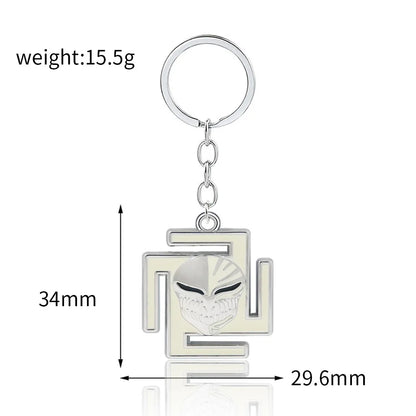Bleach Ichigo Kurosaki Keychain Necklace - Anime Cosplay Pendant Charm for Men & Women Backpack Jewelry Gift