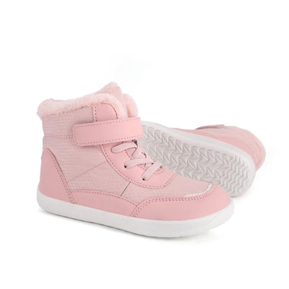 Kids Wide Toe Snow Boots - Warm Minimalist Barefoot Winter Shoes for Boys & Girls Toddlers