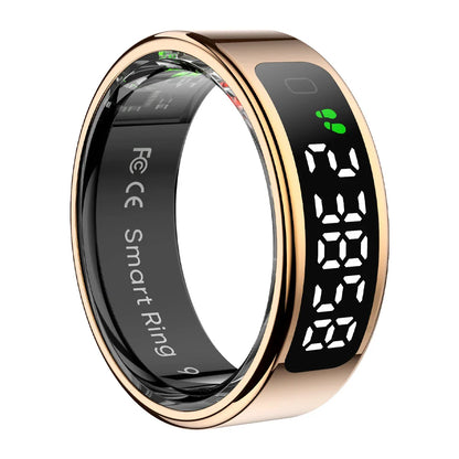 COLMI R12 Smart Ring with Touch Display – Health Manager, Wireless Charging, 5 ATM Waterproof for Men & Women