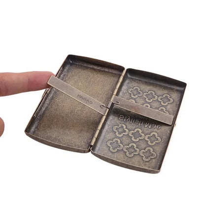 12PCS Cigarette Case Set - Pocket Tobacco Holder with Clip Storage Box & Gift Packaging for Men