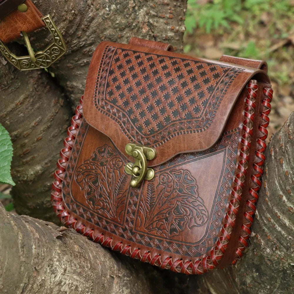 Medieval Viking Waist Bag – Retro Hanging Belt Coin Purse & Fanny Pack for Men, Women & Costume Props