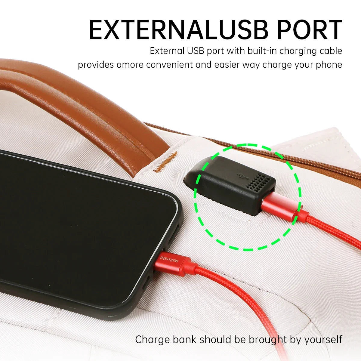 USB Rechargeable Laptop Backpack - Waterproof Large Capacity Unisex School & Travel Bag