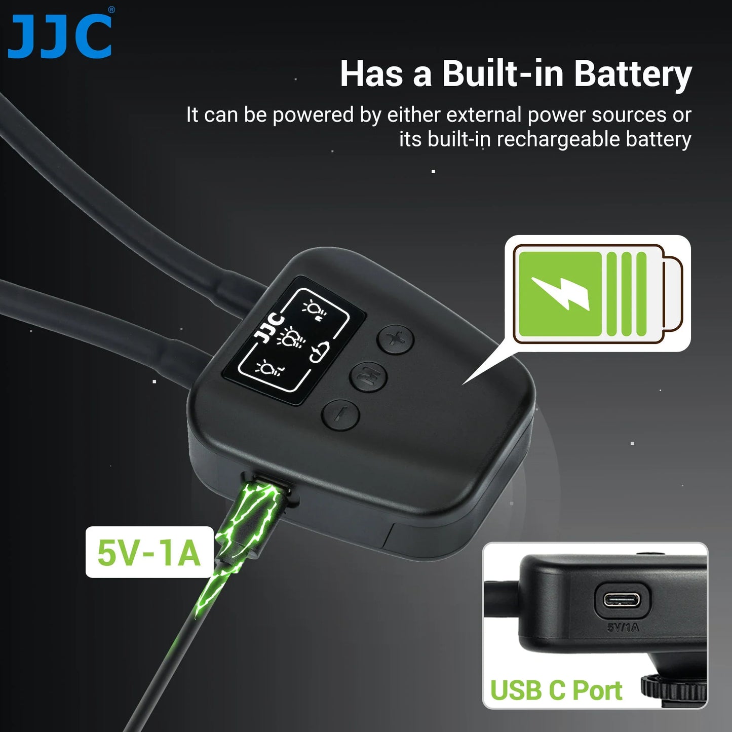 JJC LED Macro Arm Light - Adjustable 10-Level Brightness Photography Lighting for Canon Nikon Sony Olympus Fujifilm DSLR Cameras