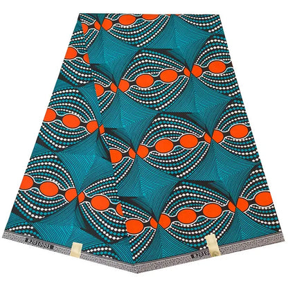 African Real Wax Ankara Fabric - Nigerian Print 100% Polyester Fabric for Women