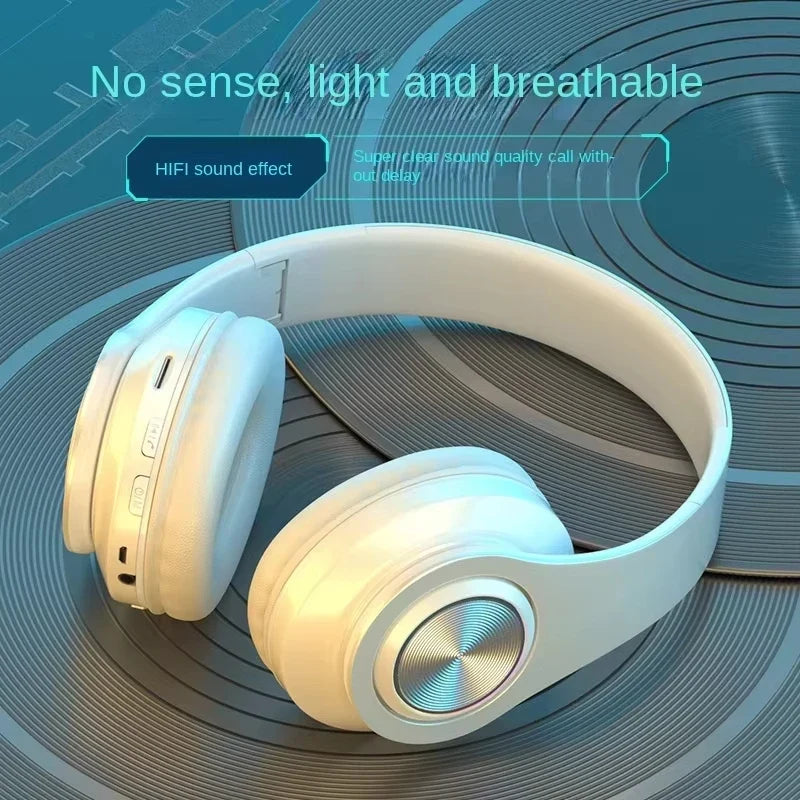 B39 Wireless Bluetooth Headphones - Noise Cancelling Stereo Headset with Microphone for Gaming & Sport