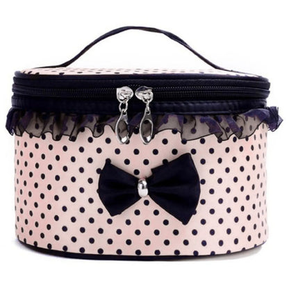 Portable Travel Cosmetic Bag - Makeup & Toiletry Organizer Handbag Holder