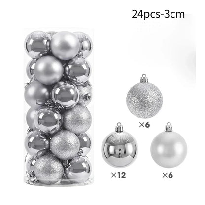 50PCS Christmas Tree Ornaments – Hanging Balls Baubles for Xmas 2025 Home Decor & 2026 New Year Gifts
