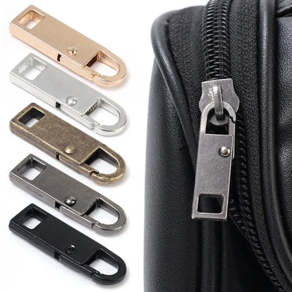 10/1PCS Universal Metal Zipper Pull Replacement — Instant Repair Kit for Luggage, Purses & Clothing Sliders